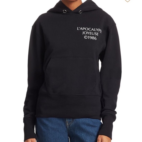 black helmut lang hoodie